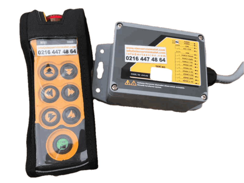 Vinç Kumandası Satışı - Tel: 0216-447 48 64 - ERTAŞ VİNÇ